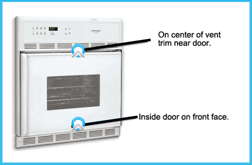 wall oven model number locator