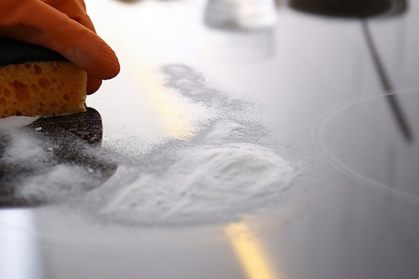 how to clean glass stove top naturally