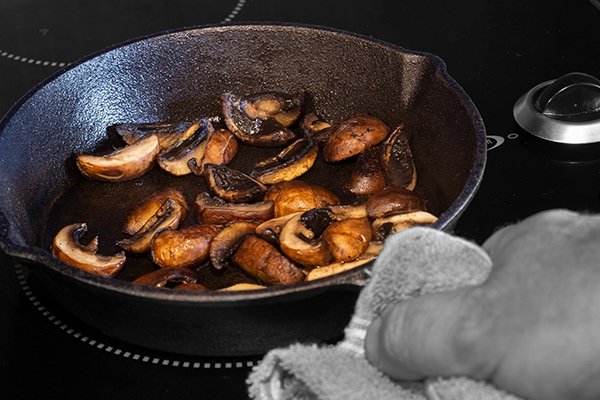 Cast Iron Skillet on a Glass Cooktop